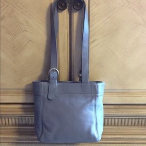 Coach Buckle Bag-Periwinkle leather